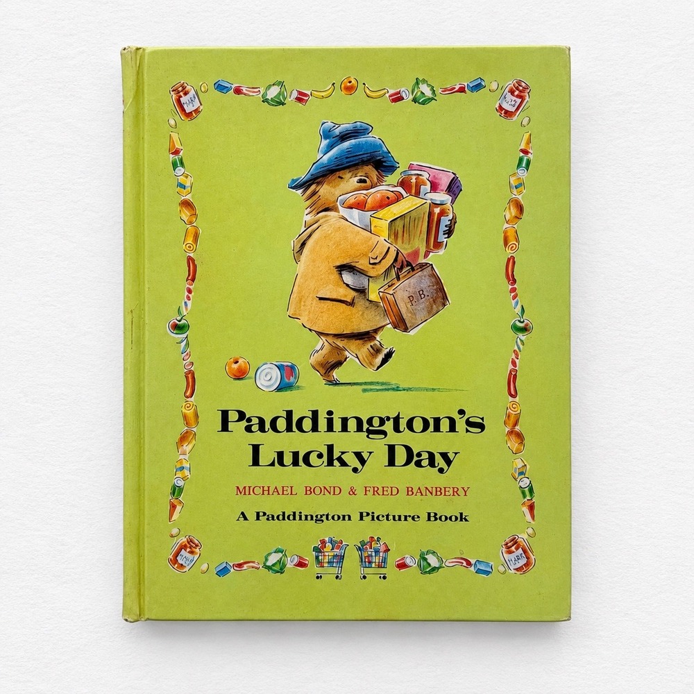 Paddington's Lucky Day Michael Bond Fred Banbery 1974 First American Edition HB